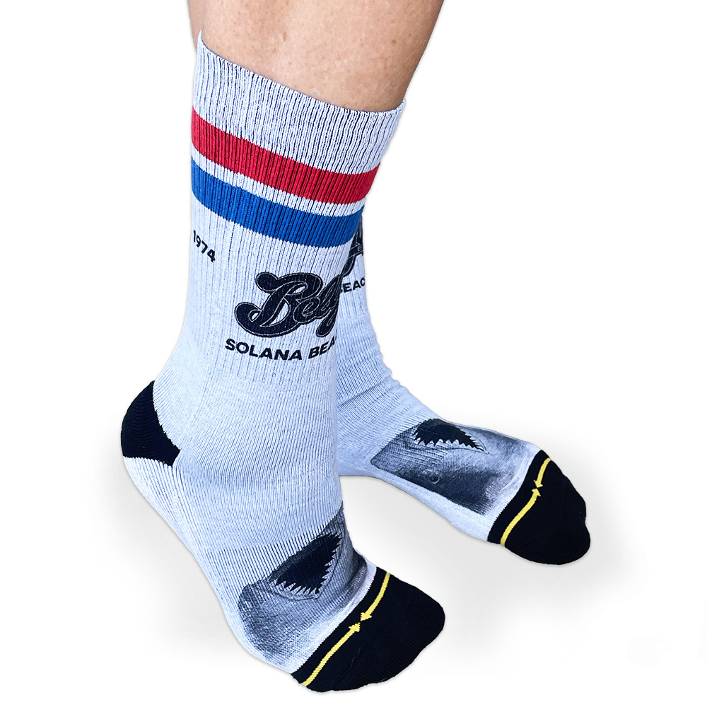 Retro Shark Socks